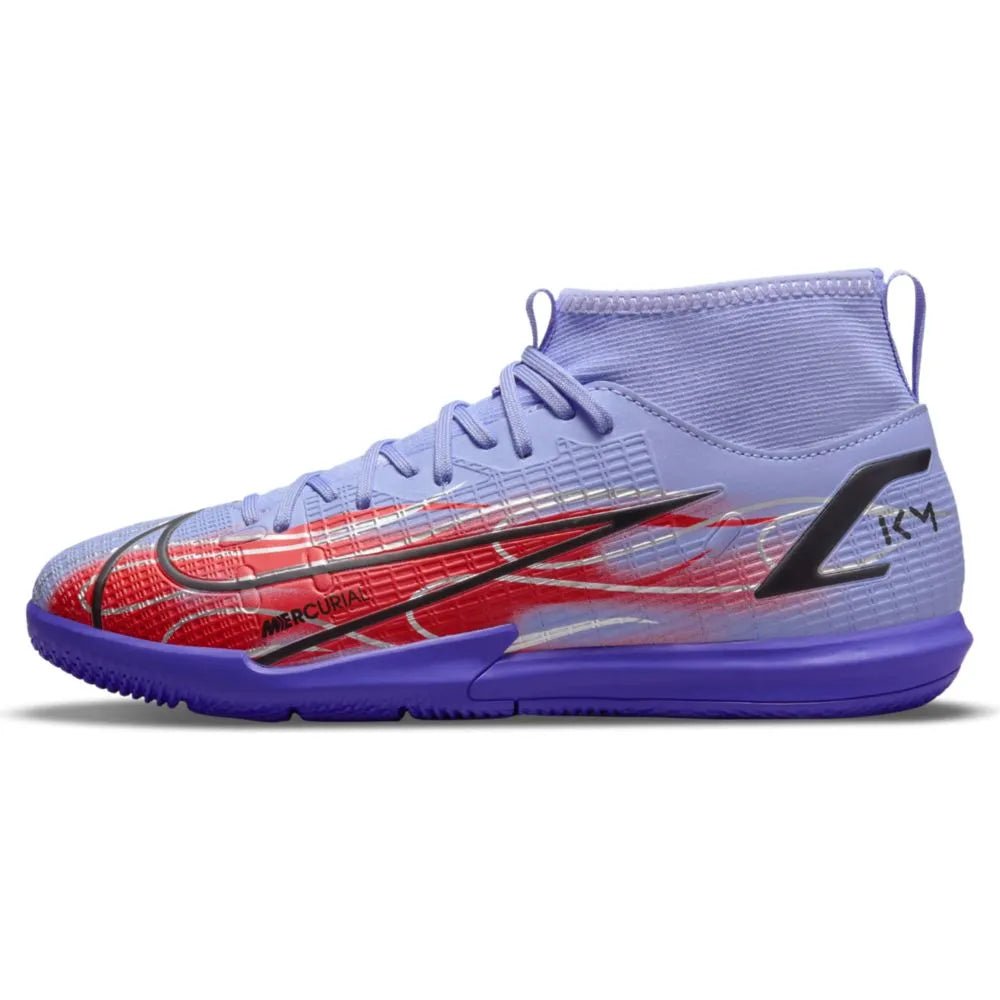 Nike Junior Superfly 8 Academy KM IC - Light Thistle-Bright Crimson