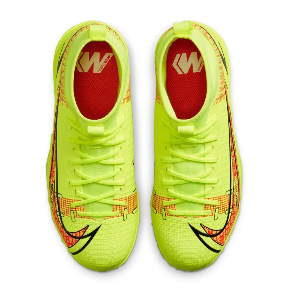 Nike Junior Superfly 8 Academy TF - Volt-Bright Crimson