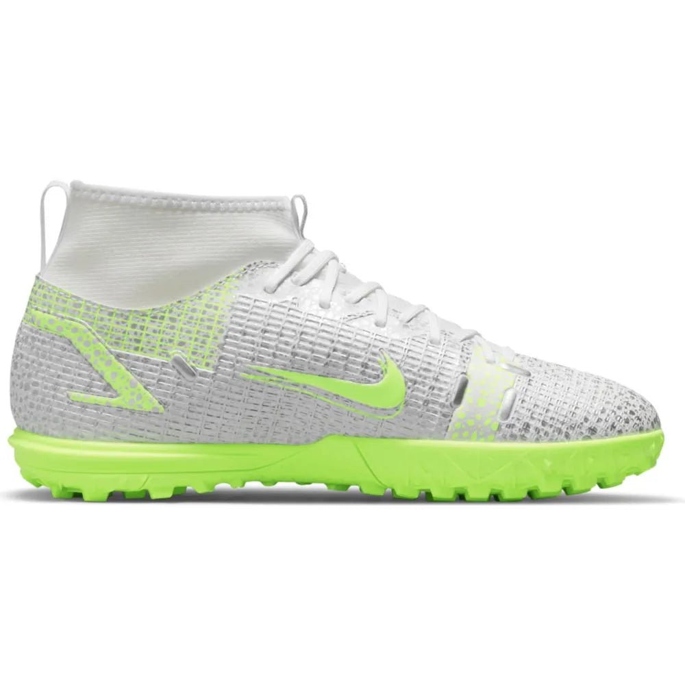 Nike JR Superfly 8 Academy TF - White-Grey-Volt