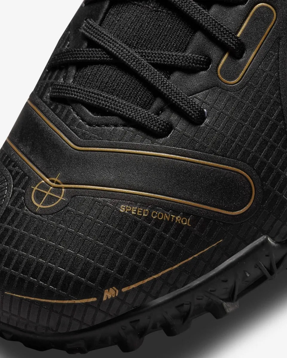 Nike Junior Superfly 8 Academy Turf - Black-Silver-Gold