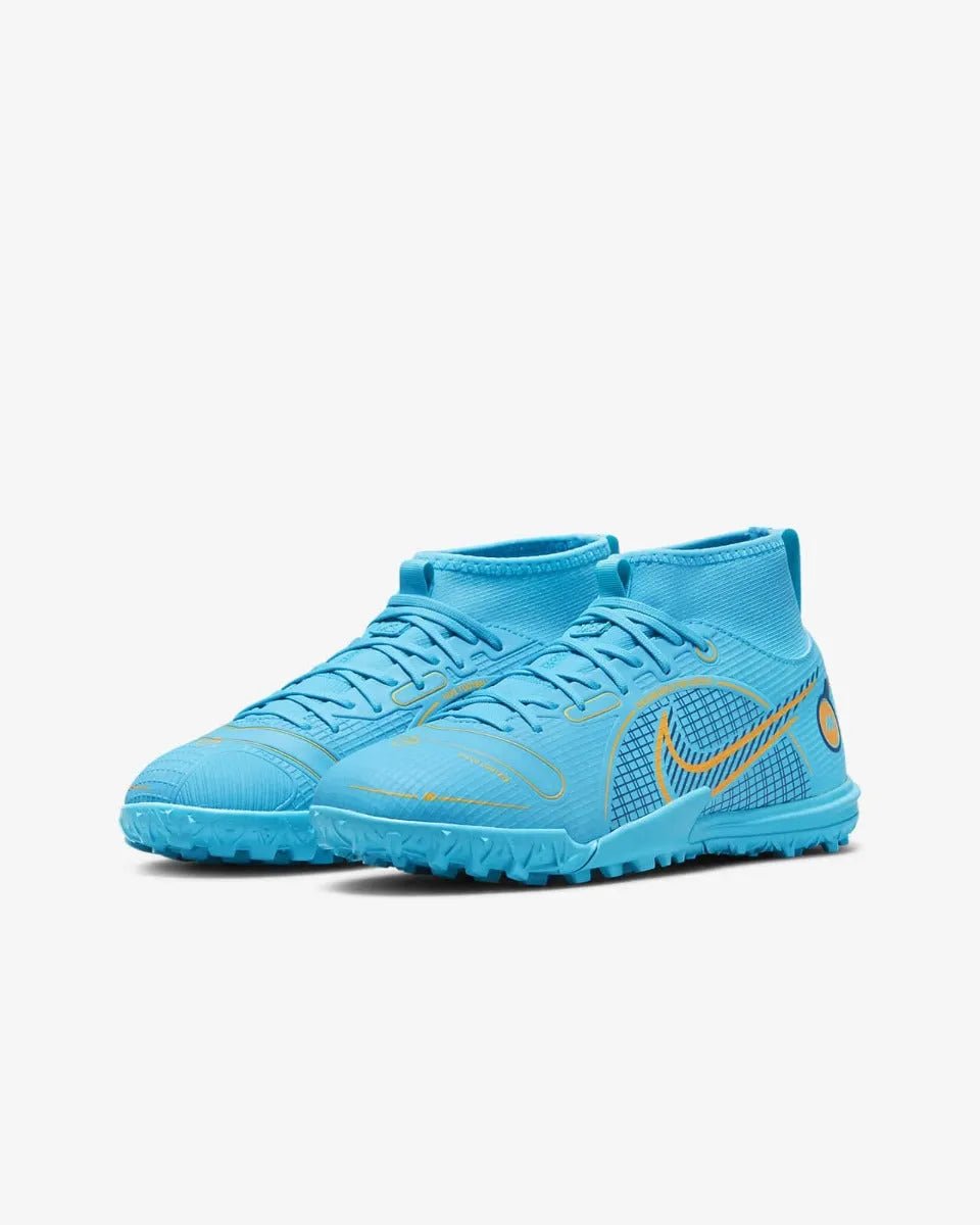 Nike Junior Superfly 8 Academy Turf - Chlorine Blue-Laser Orange