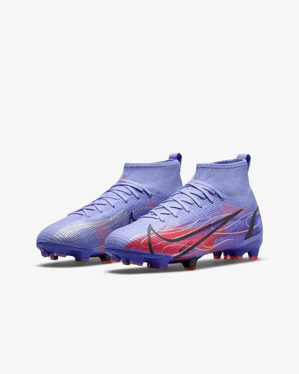 Nike Junior Superfly 8 PRO KM FG - Light Thistle-Bright Crimson