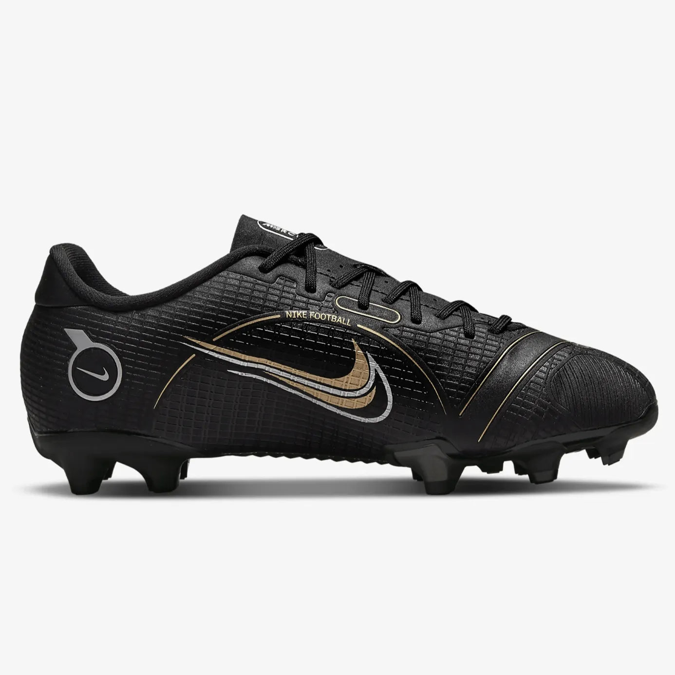 Nike Junior Vapor 14 Academy FG-MG - Black-Gold-Silver