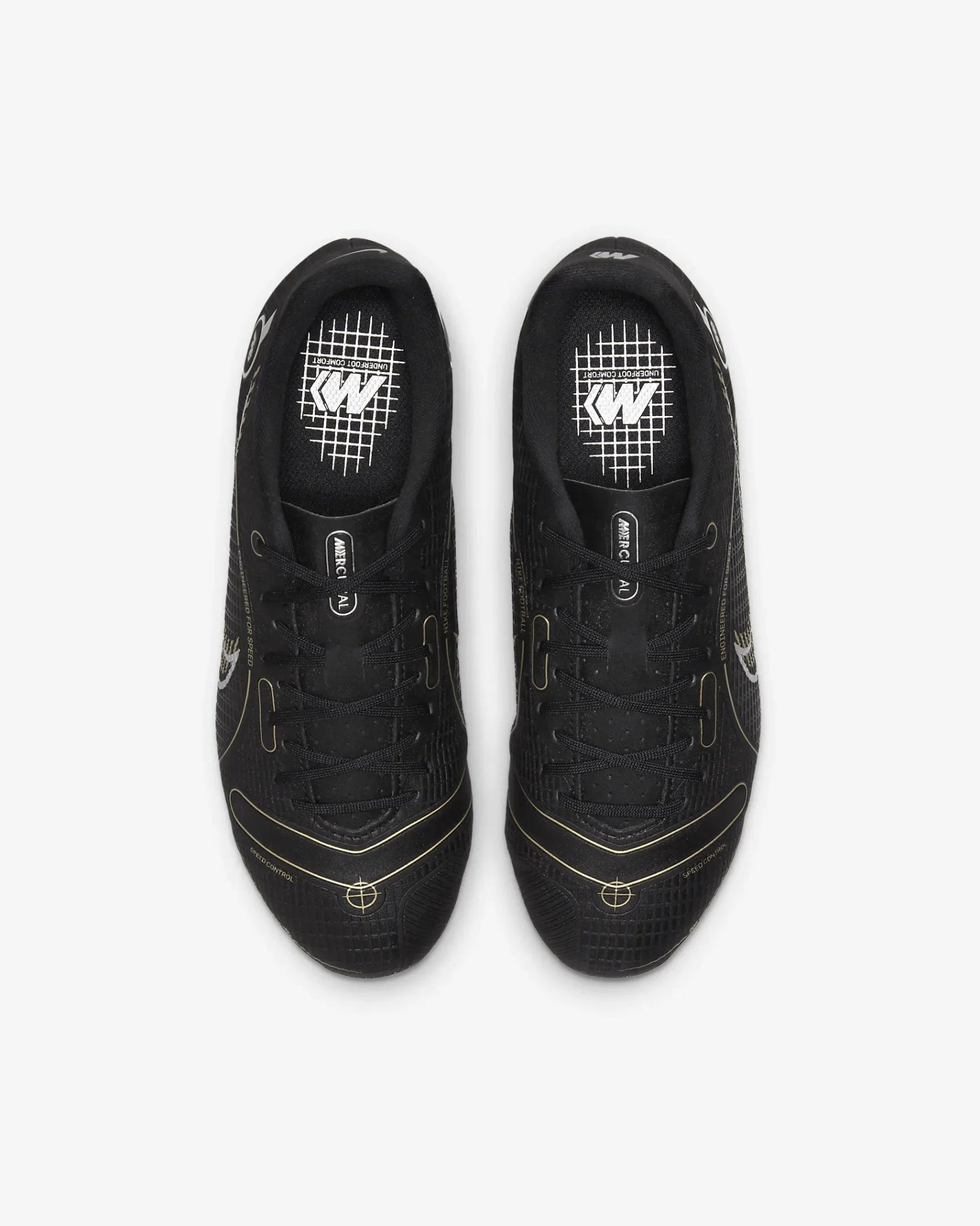 Nike Junior Vapor 14 Academy FG-MG - Black-Gold-Silver