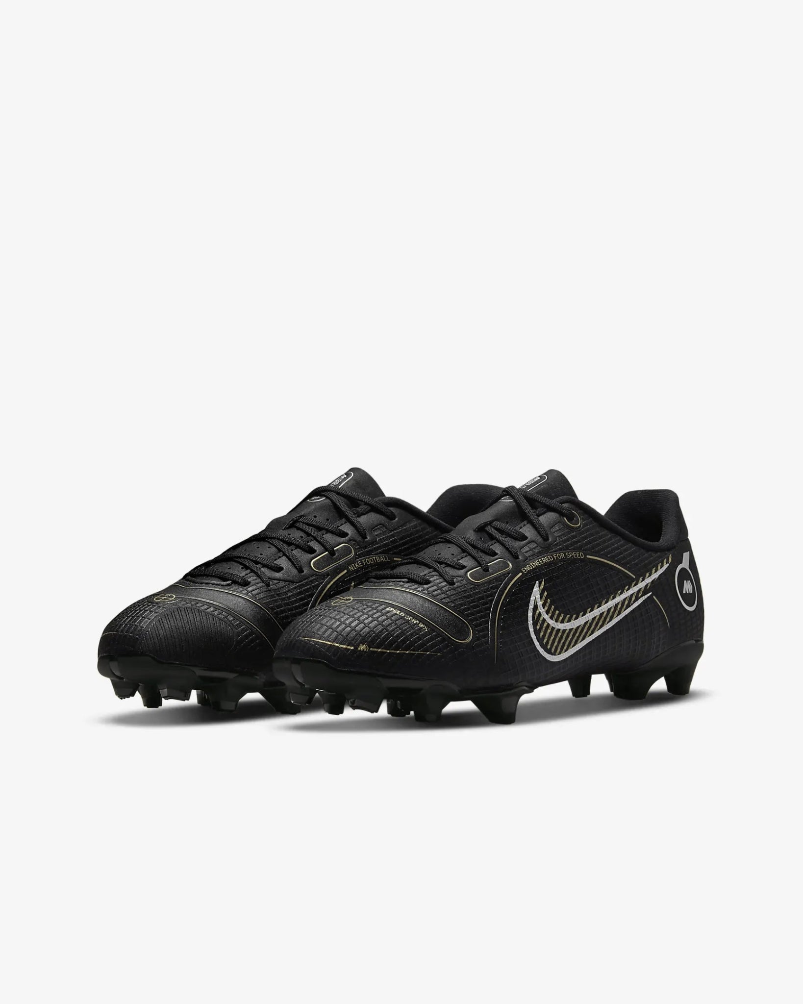 Nike Junior Vapor 14 Academy FG-MG - Black-Gold-Silver
