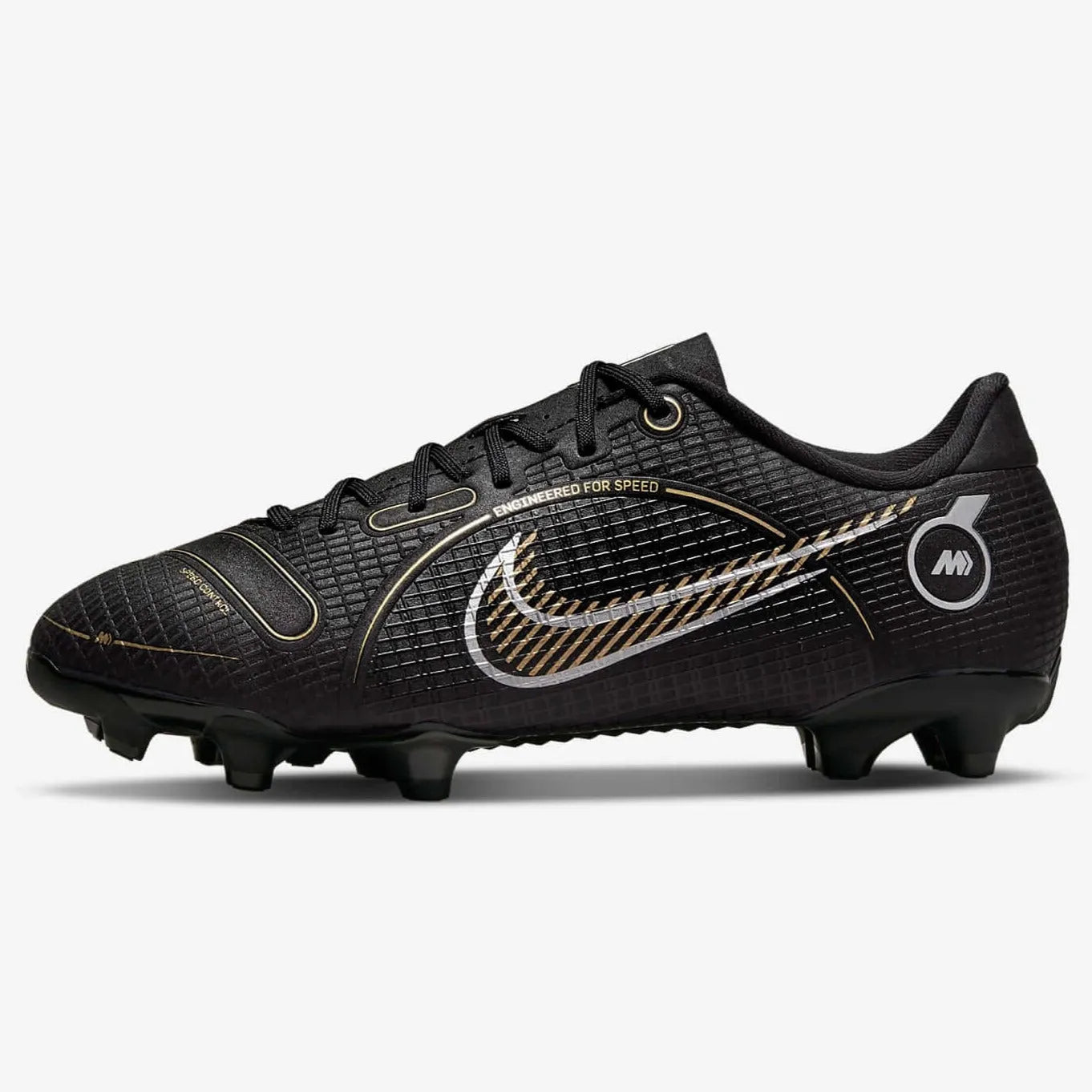 Nike Junior Vapor 14 Academy FG-MG - Black-Gold-Silver