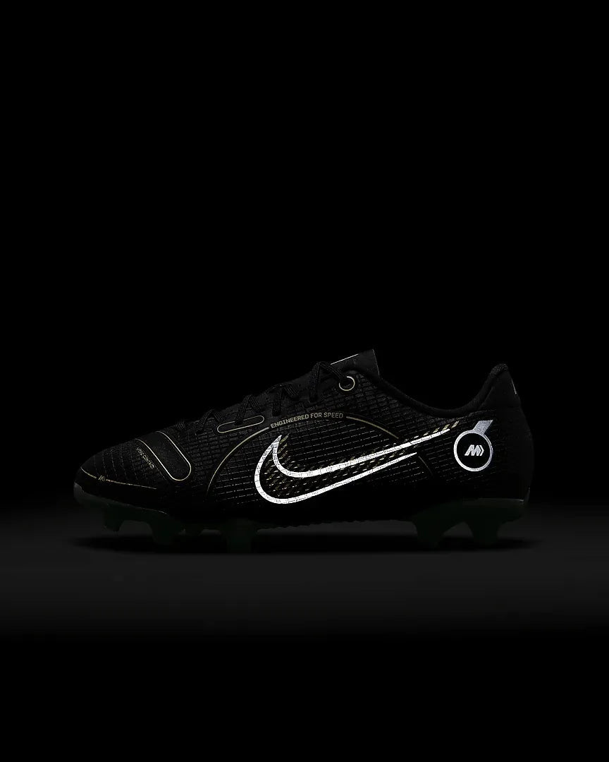 Nike Junior Vapor 14 Academy FG-MG - Black-Gold-Silver