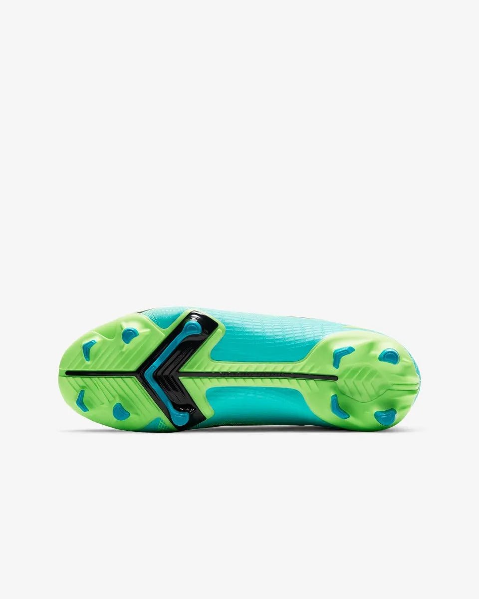Nike JR Vapor 14 Academy FG-MG - Turquoise-Lime Glow