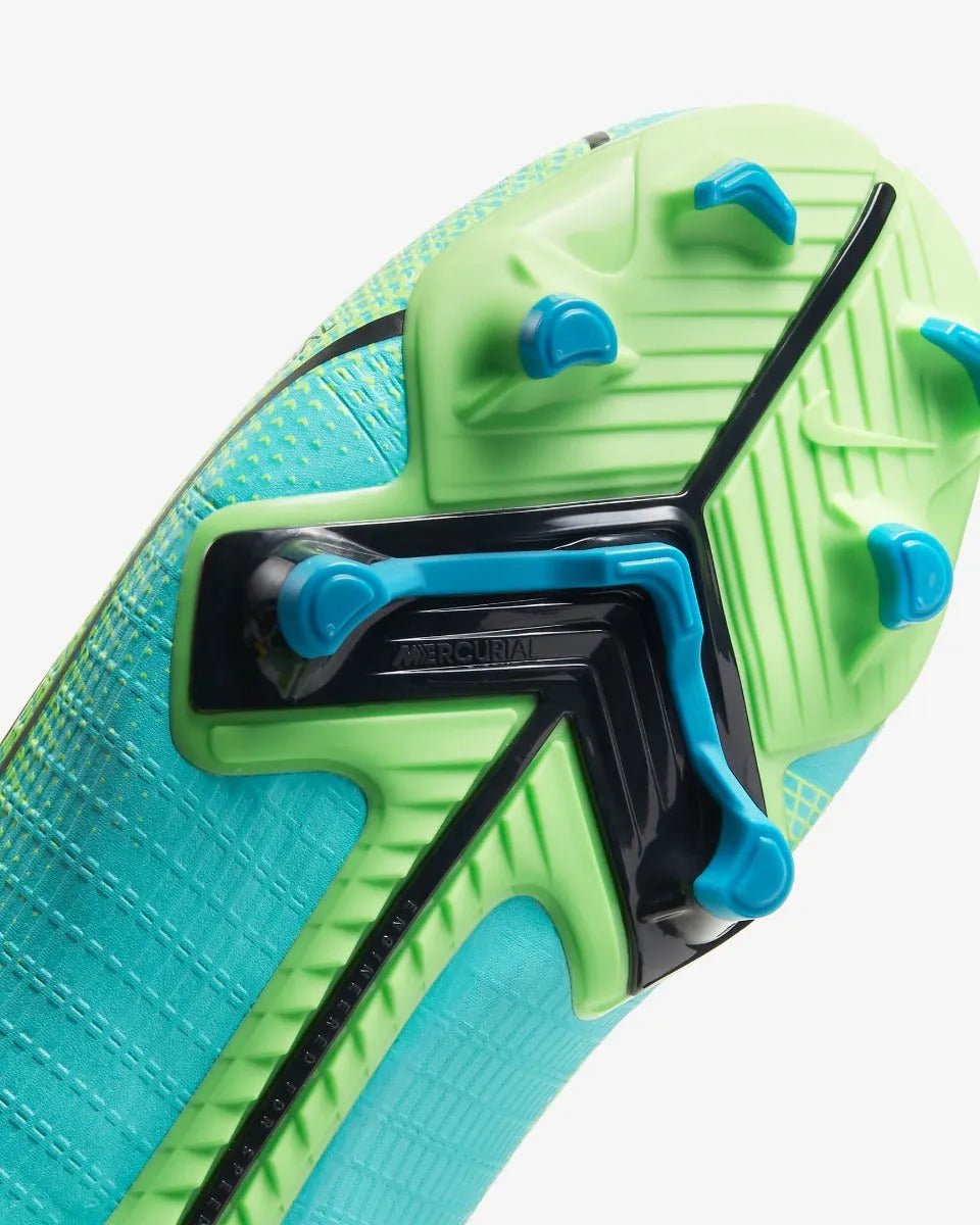 Nike JR Vapor 14 Academy FG-MG - Turquoise-Lime Glow