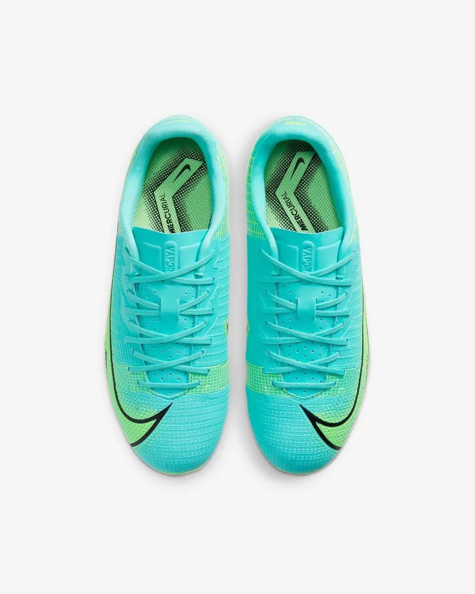 Nike JR Vapor 14 Academy FG-MG - Turquoise-Lime Glow