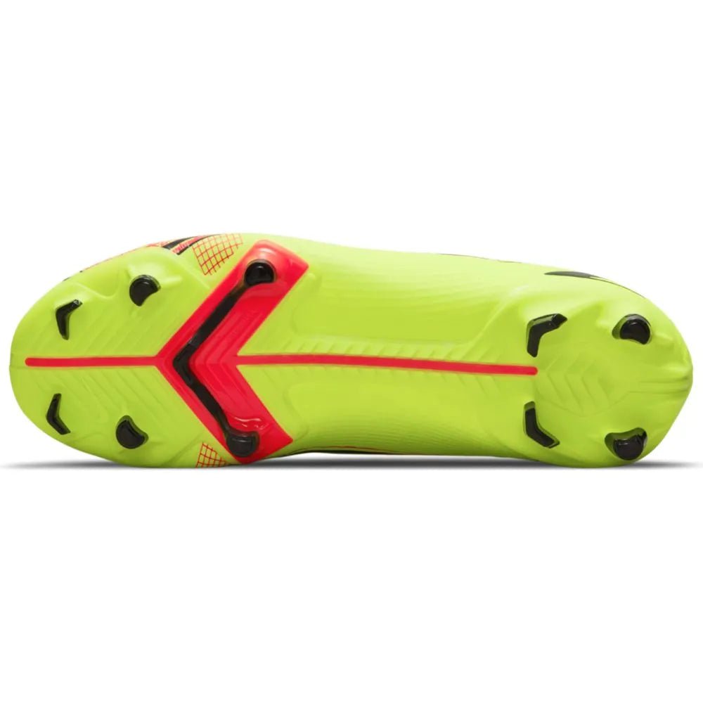 Nike JR Vapor 14 Academy FG-MG - Volt-Bright Crimson (Bottom)