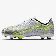 Nike JR Vapor 14 Academy FG-MG - White-Grey-Volt