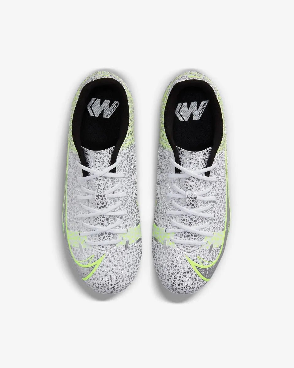 Nike JR Vapor 14 Academy FG-MG - White-Grey-Volt