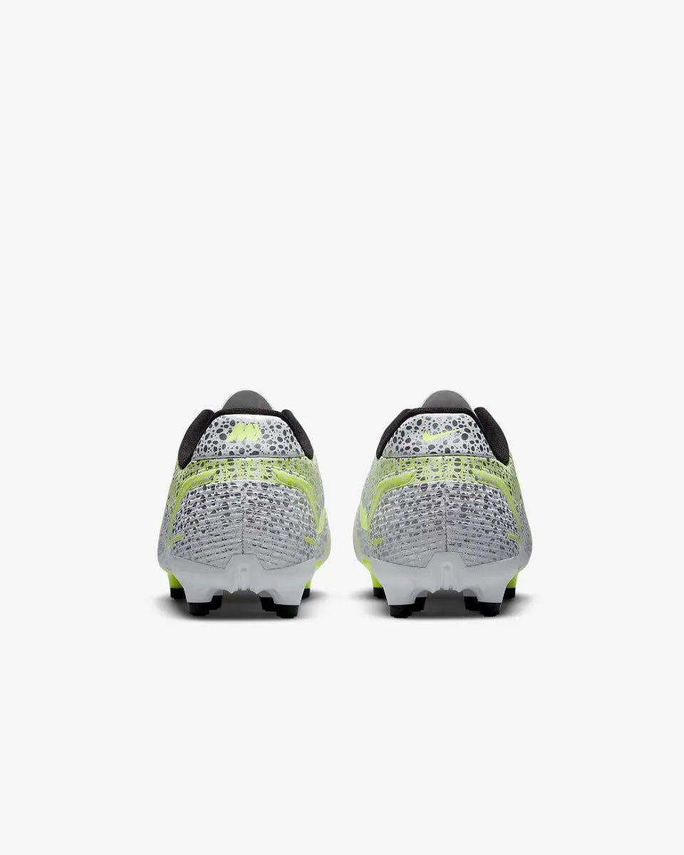 Nike JR Vapor 14 Academy FG-MG - White-Grey-Volt