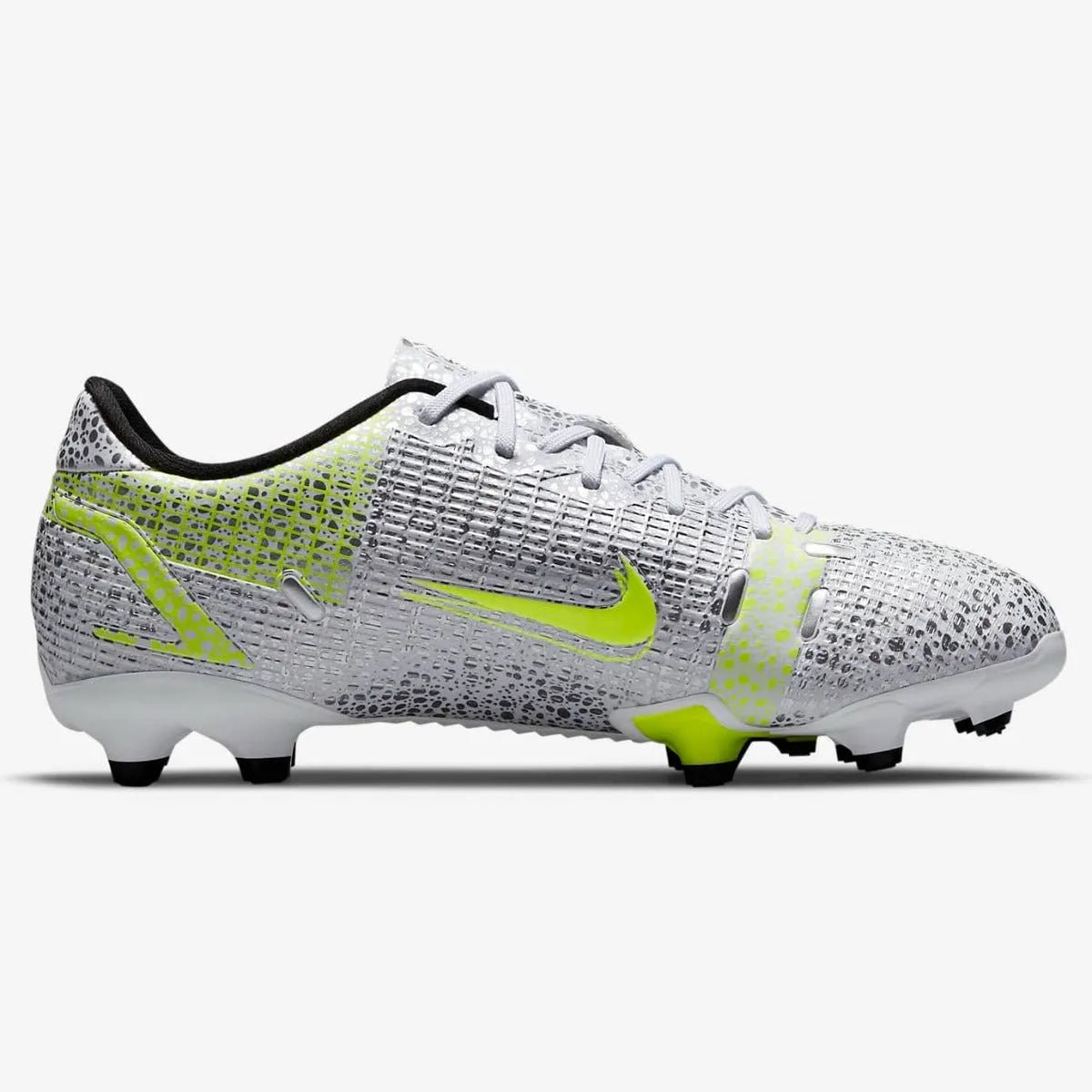 Nike JR Vapor 14 Academy FG-MG - White-Grey-Volt