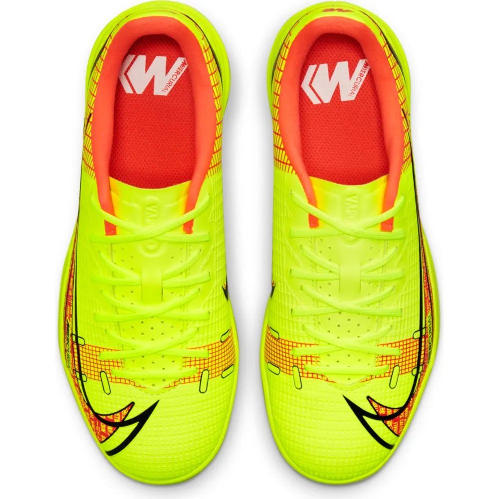 Nike Junior Vapor 14 Academy IC - Volt-Bright Crimson