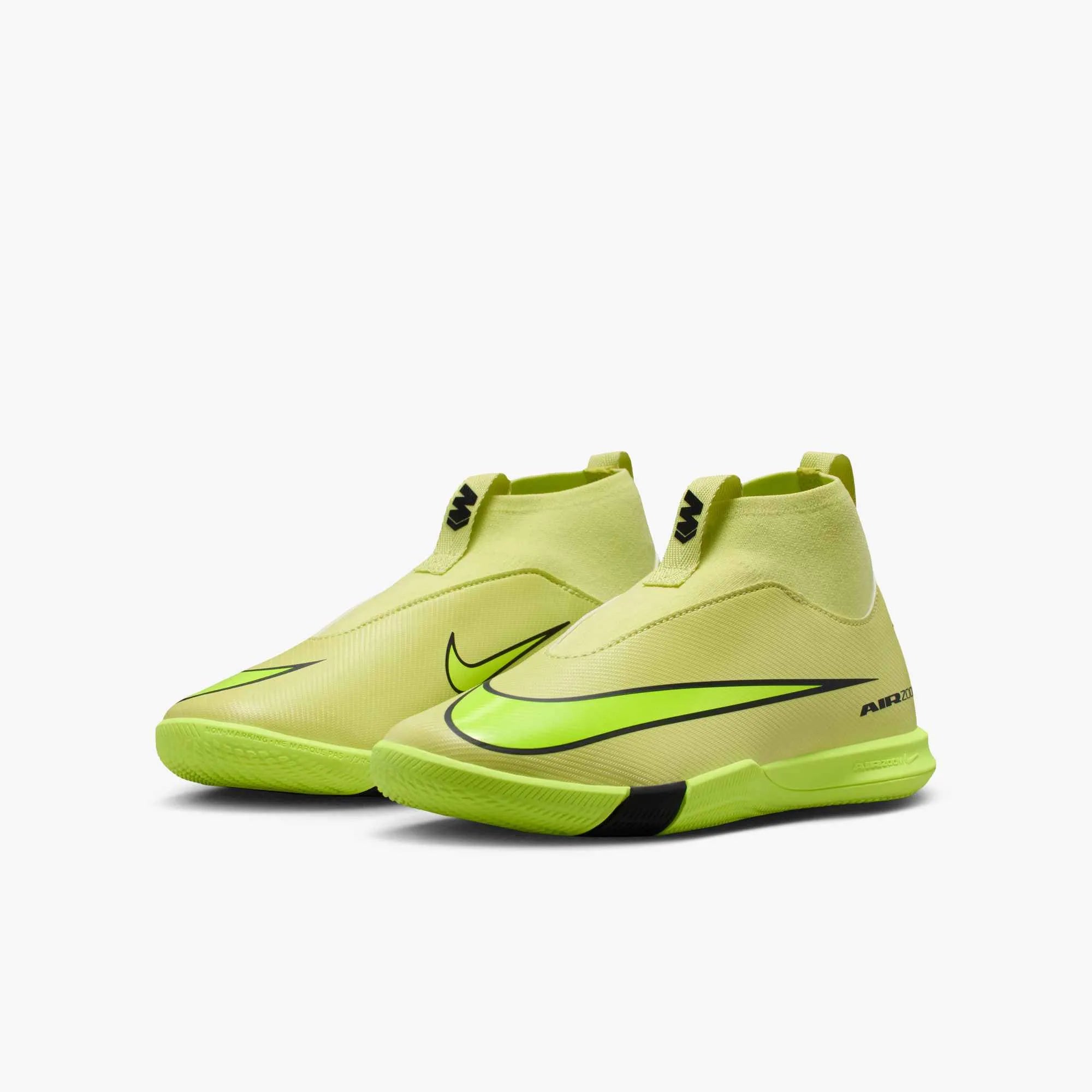 Nike JR Zoom Superfly 10 Academy Indoor Soccer Shoes - Max Voltage Pack (HO25) (Pair - Lateral)