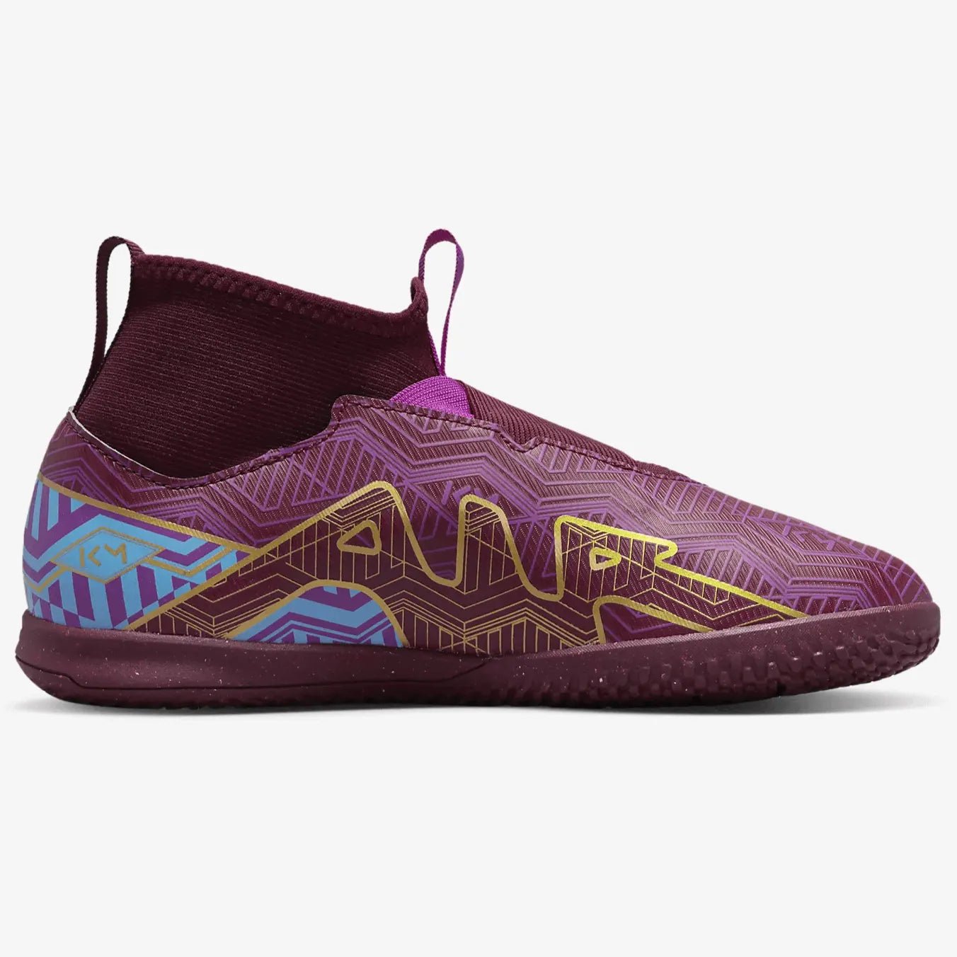Nike Junior Zoom Superfly 9 Academy KM Indoor - Dark Beetroot-Gold