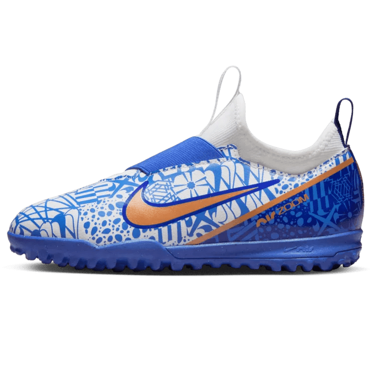 Nike Junior Zoom Vapor 15 Academy CR7 Turf - White-Metallic Copper