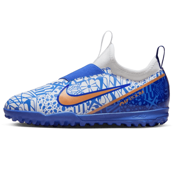 Nike JR Zoom Vapor 15 Academy CR7 Turf Soccer Shoes - White