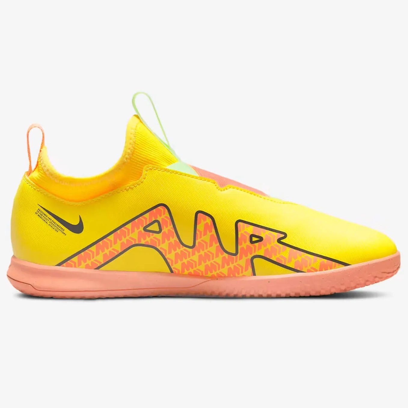 Nike Junior Zoom Vapor 15 Academy Indoor - Yellow Strike-Sunset Glow