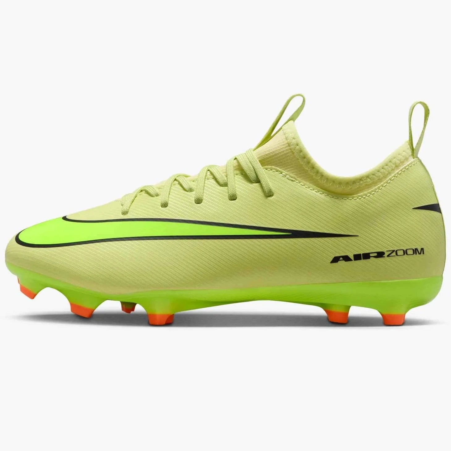 Nike JR Zoom Vapor 16 Academy Firm_Multi Ground Soccer Cleats - Max Voltage Pack (HO25) (Side 1)