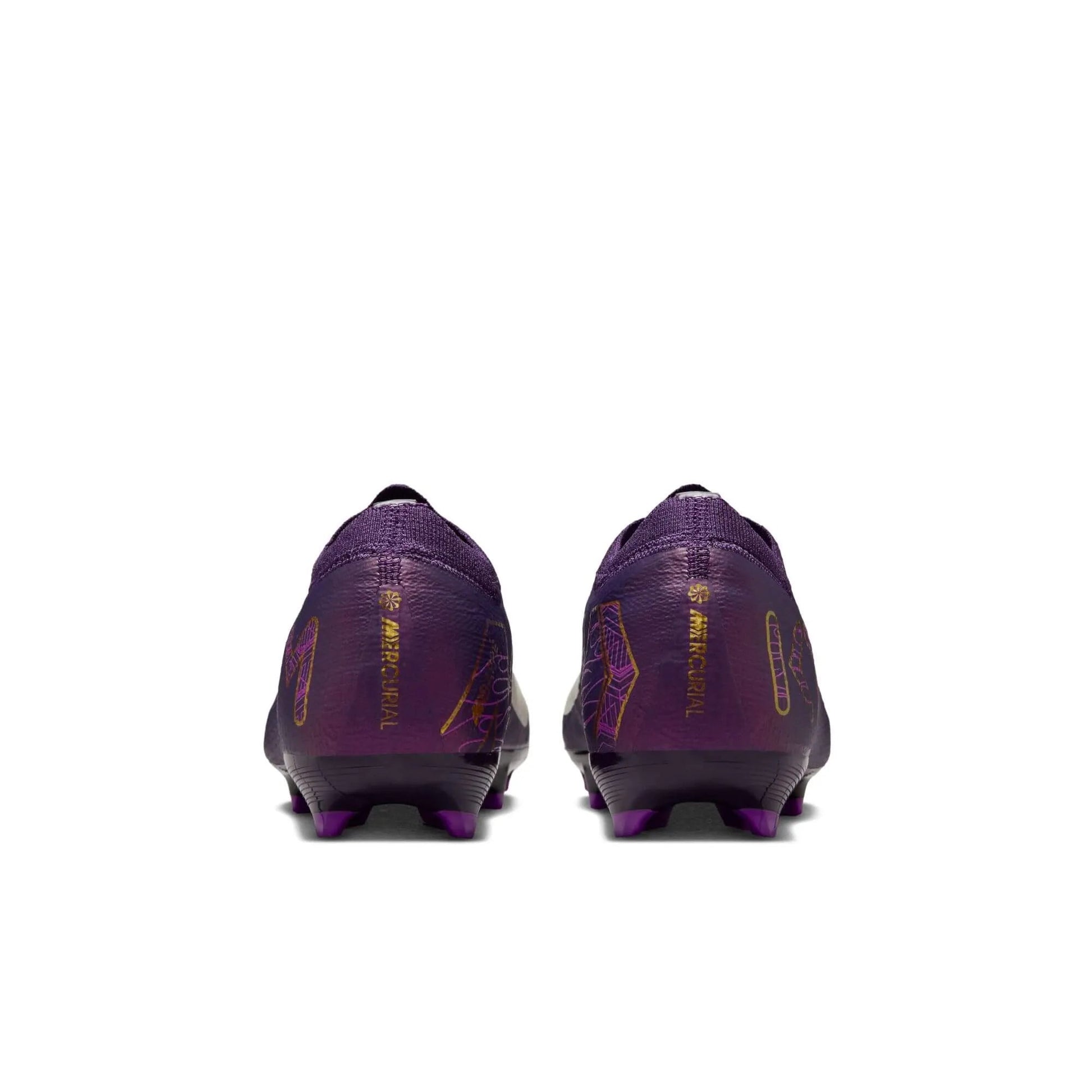 Nike JR Zoom Vapor 16 Pro KM Firm Ground Soccer Cleats - Mbappe PE (SU25) (Pair - Back)