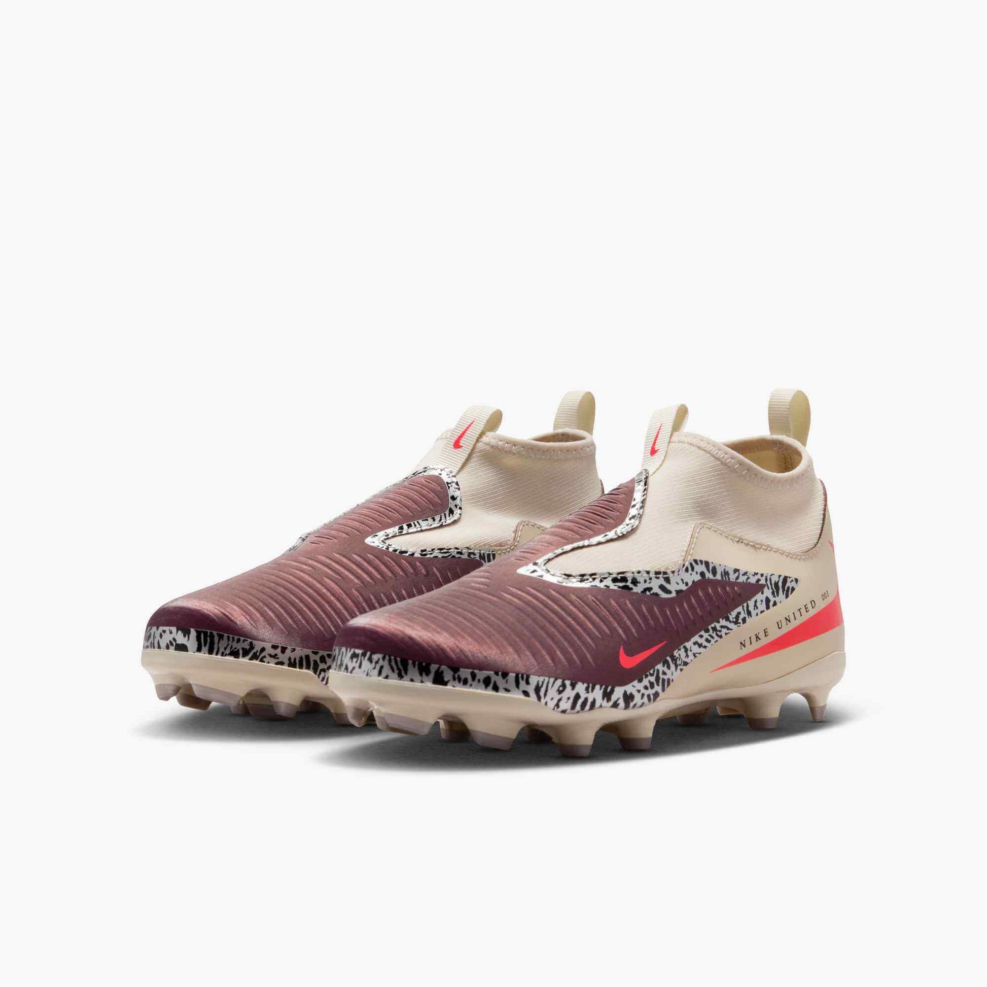 Nike Junior Phantom 6 High Academy NU3 Firm_Multi Ground Soccer Cleats - United NU3 Pack (SU26) (Pair - Lateral)