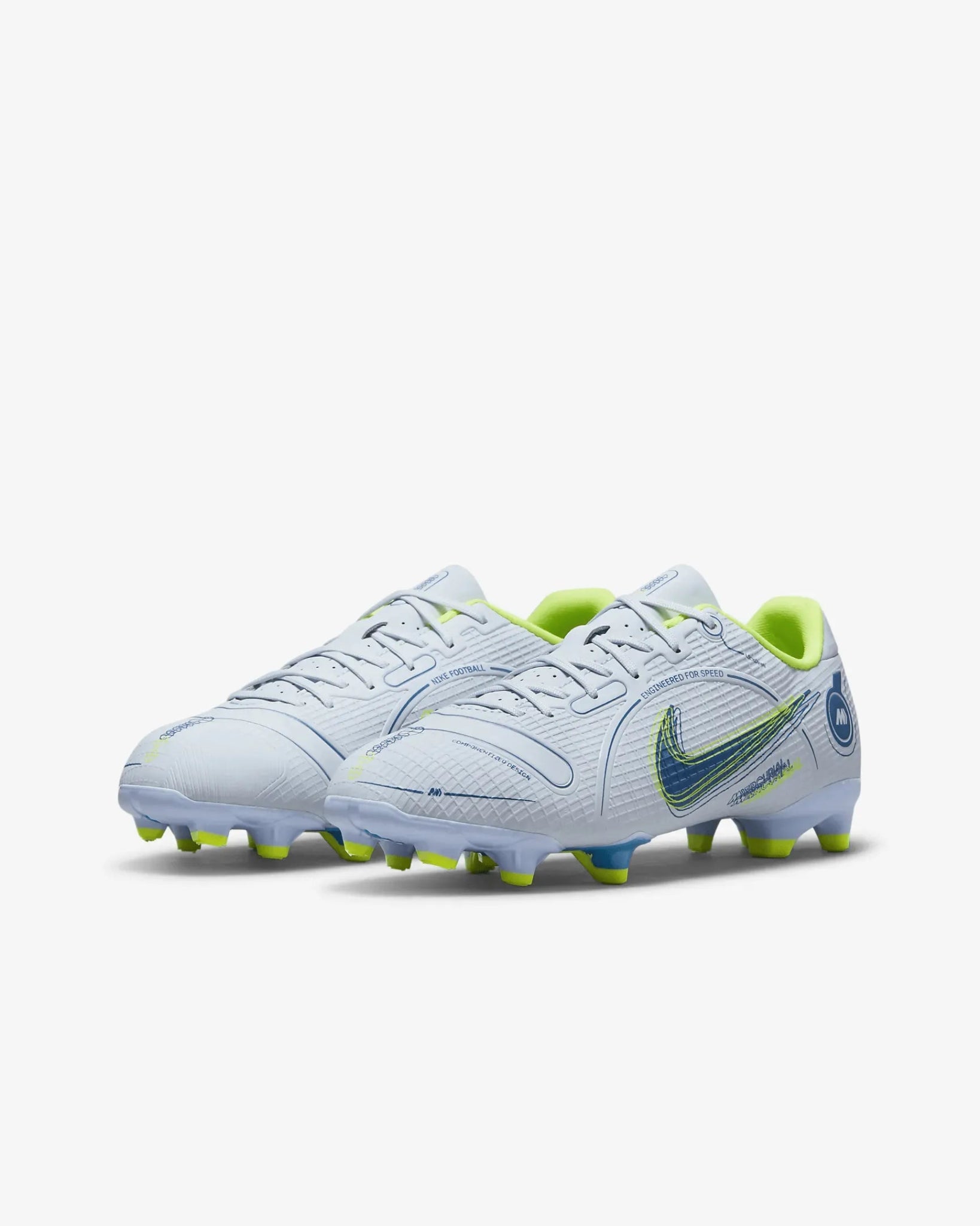 Nike Kids Mercurial Vapor 14 Academy FG-MG - Grey-Blue
