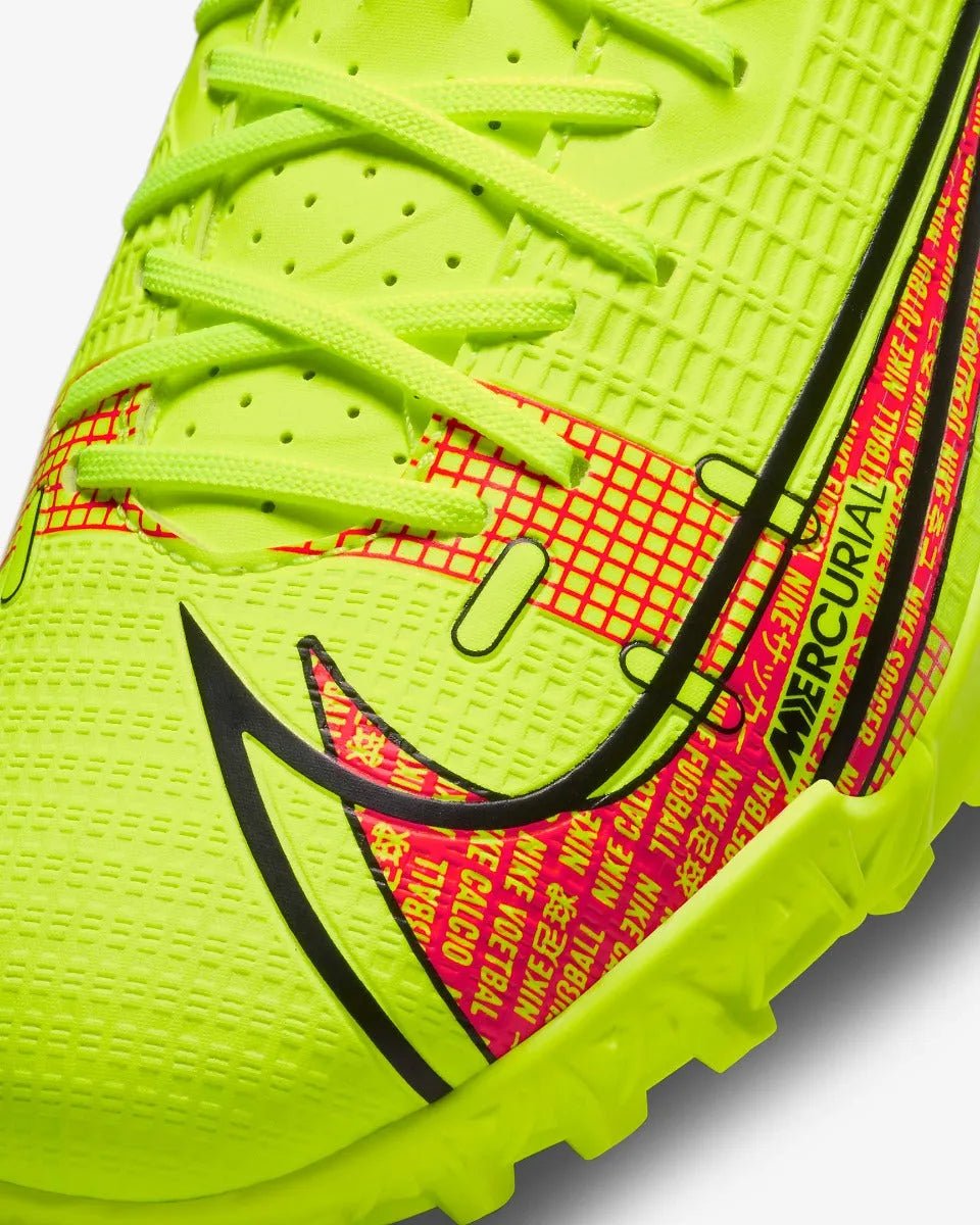 Nike Kids Superfly 8 Academy TF - Volt-Bright Crimson (Detail 1)