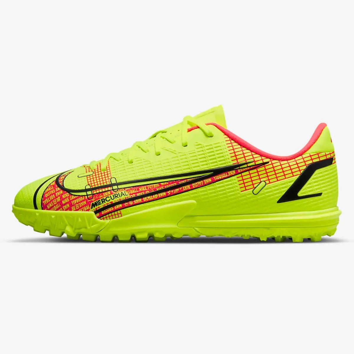 Nike Kids Superfly 8 Academy TF - Volt-Bright Crimson (Side 1)