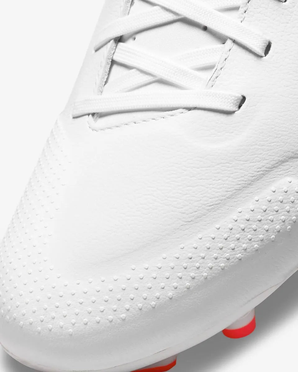 Nike Legend 9 Academy FG-MG - White-Volt-Crimson