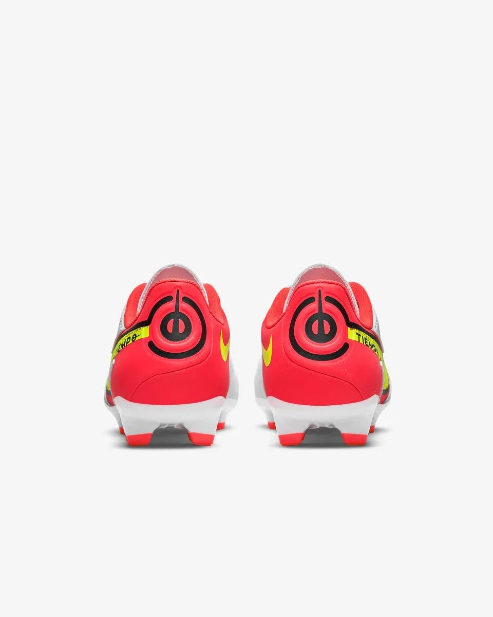 Nike Legend 9 Academy FG-MG - White-Volt-Crimson