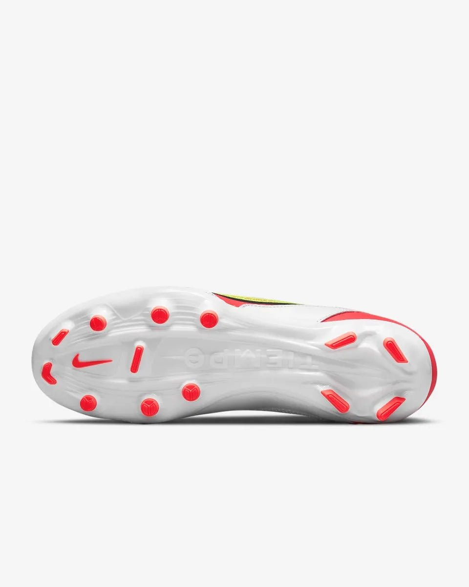 Nike Legend 9 Academy FG-MG - White-Volt-Crimson