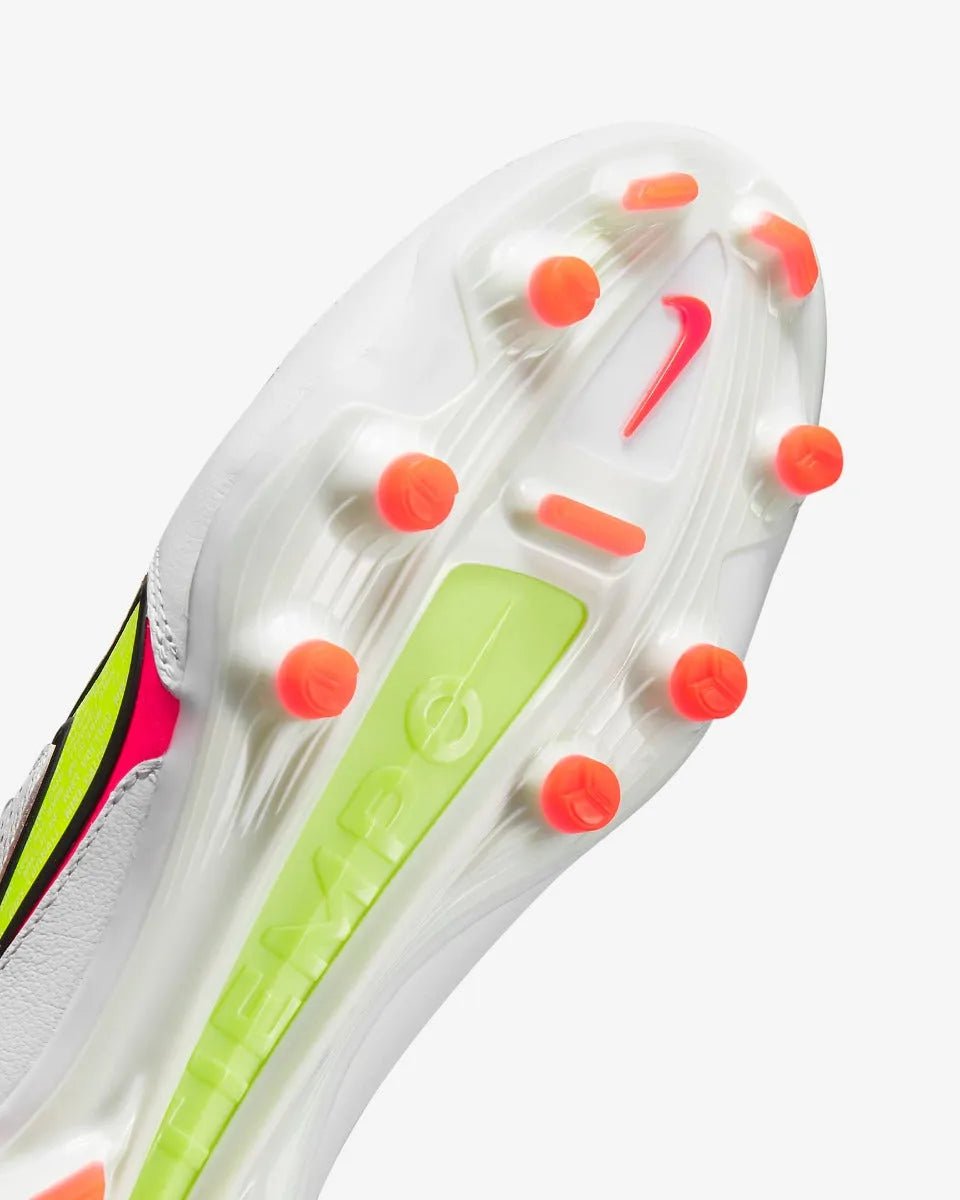 Nike Legend 9 Pro FG - White-Volt-Crimson (Detail 1)