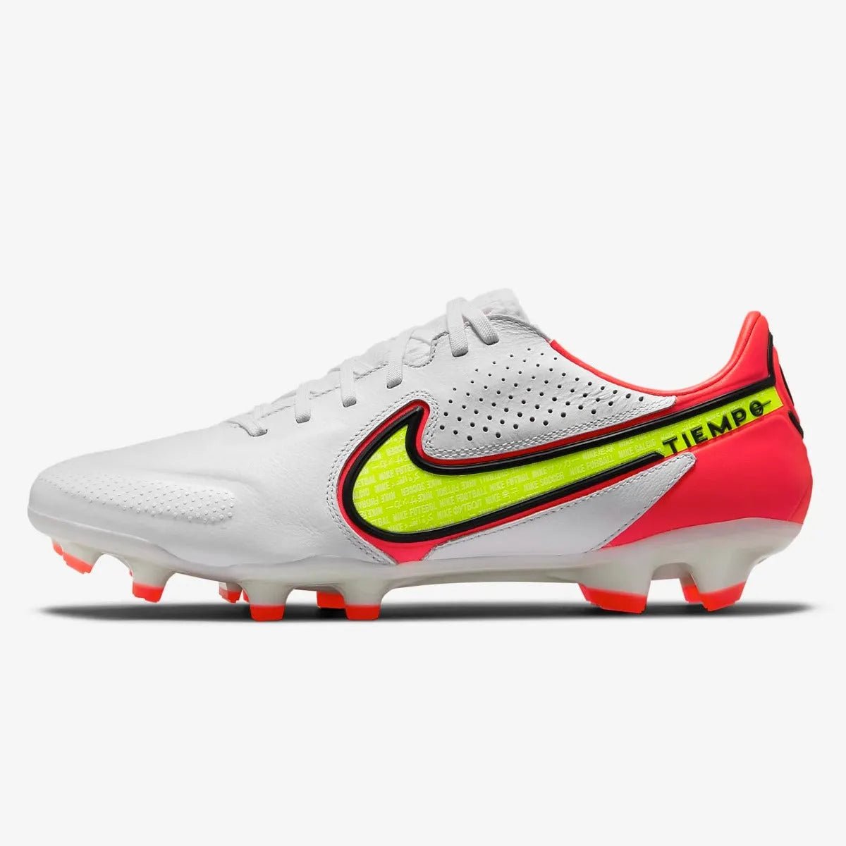 Nike Legend 9 Pro FG - White-Volt-Crimson (Side 1)