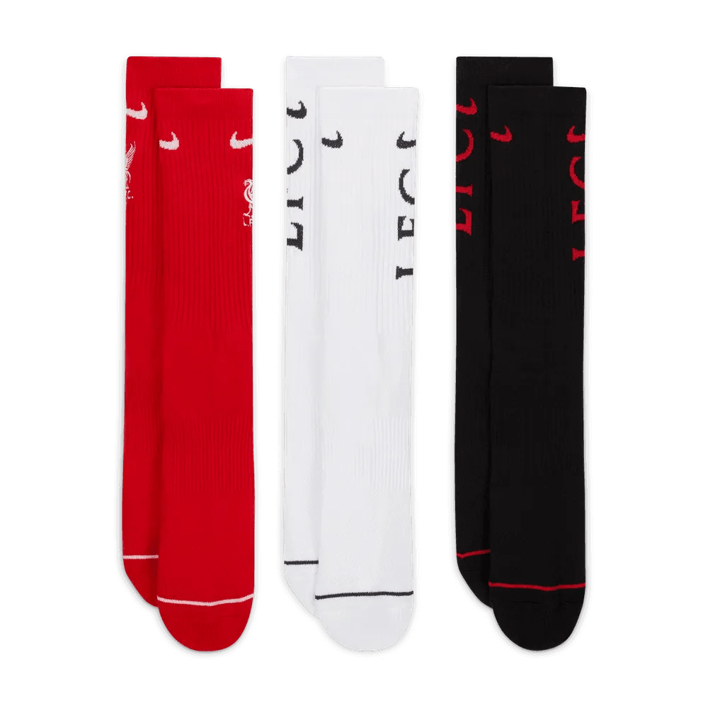 Nike Liverpool Everyday Socks 3 Pairs