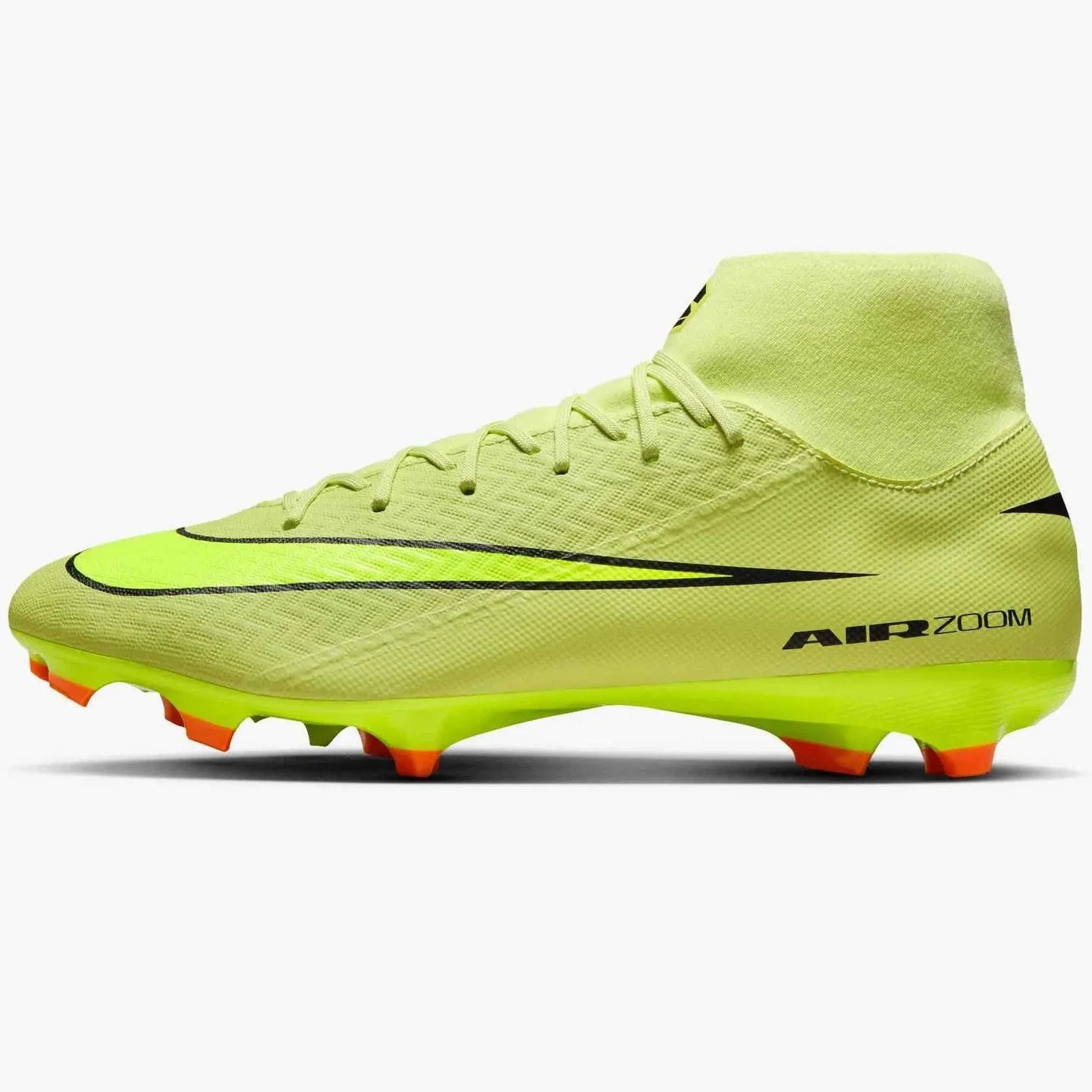 Nike Men's Zoom Superfly Firm Ground Volt Cleats/J Guard/Ball Bundle