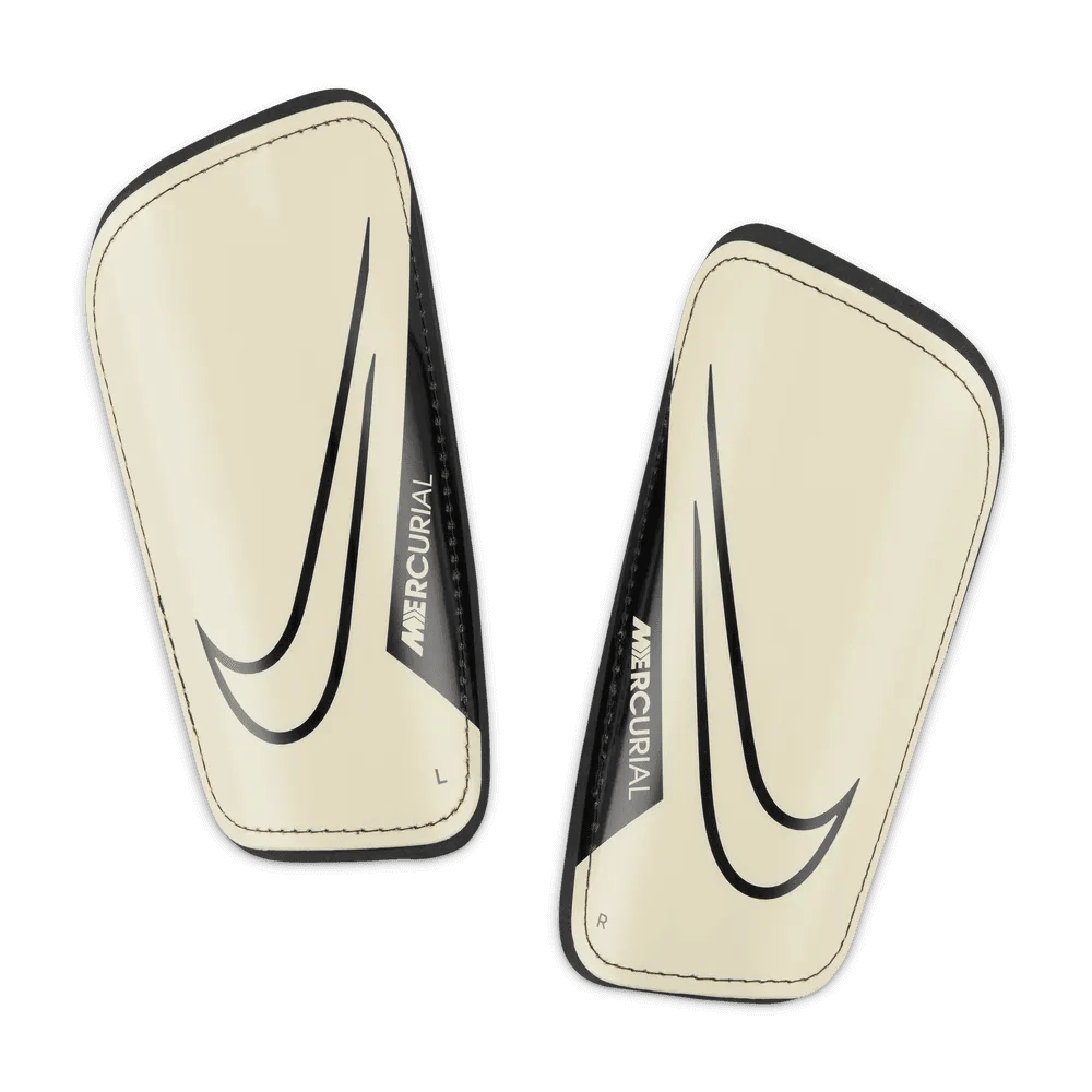 Nike Mercurial Hard Shell Shin Guards - Coconut Milk-Black