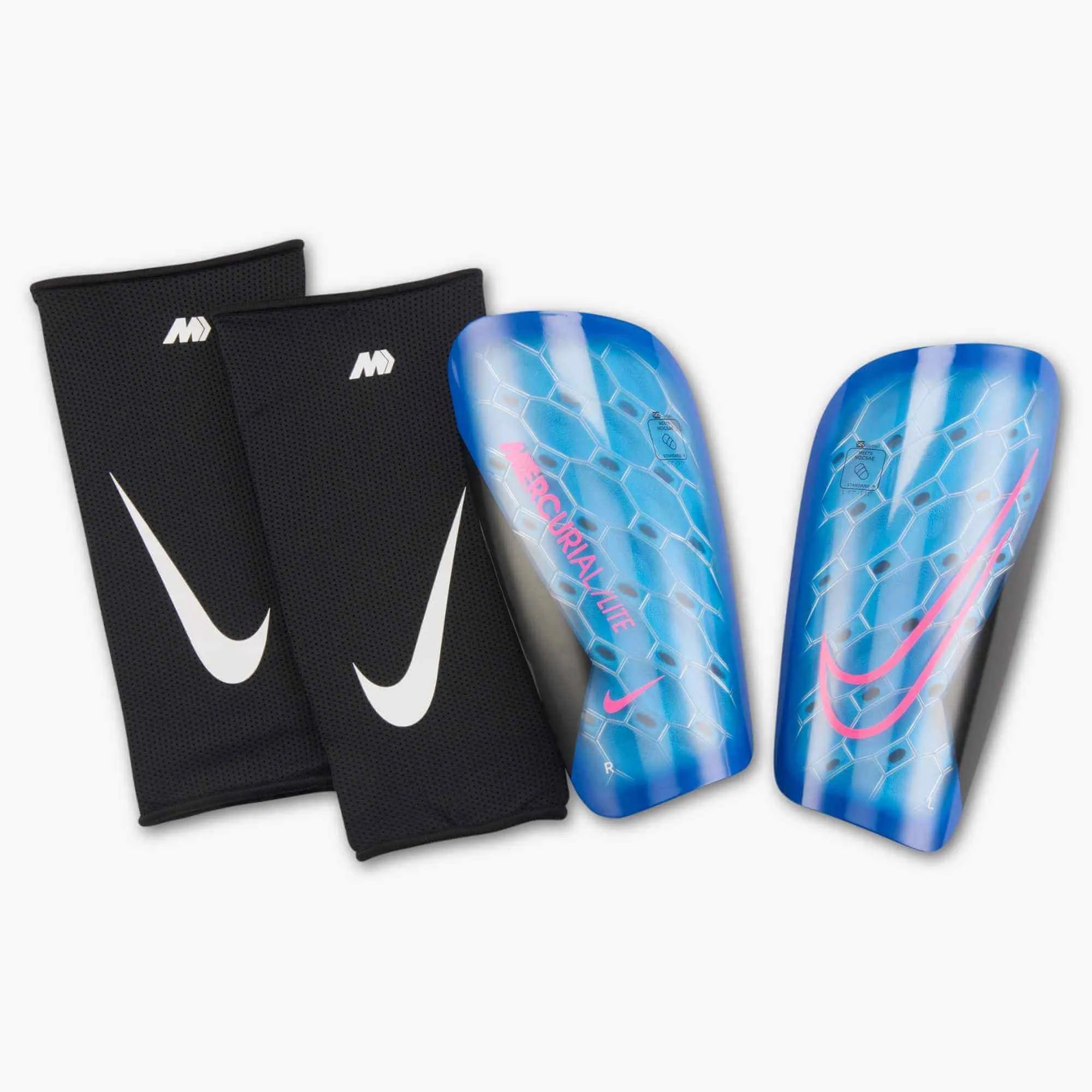 Nike Zoom Superfly 10 Academy Firm/Multi Ground Soccer Cleats/Shin Guards/Ball Bundle