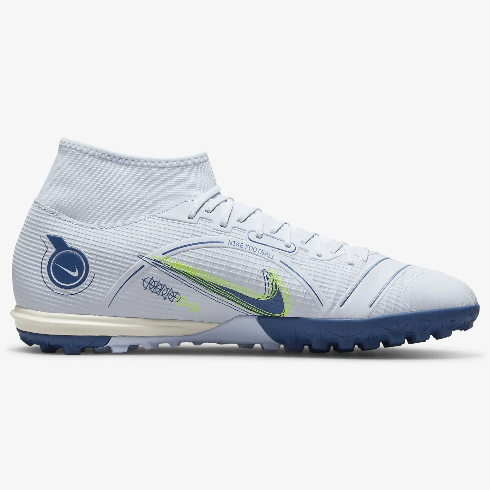 Nike Mercurial Superfly 8 Academy Turf - Grey-Blue