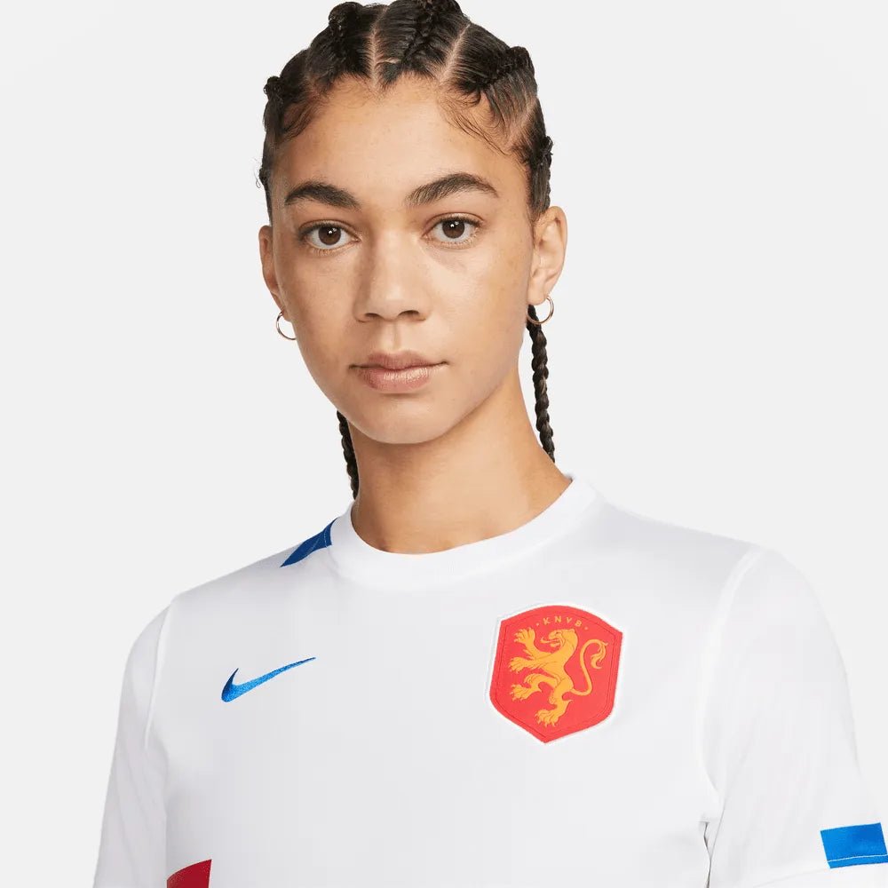 Nike Netherlands Women's EC22 Away Jersey - White-Soar (Detail 1)
