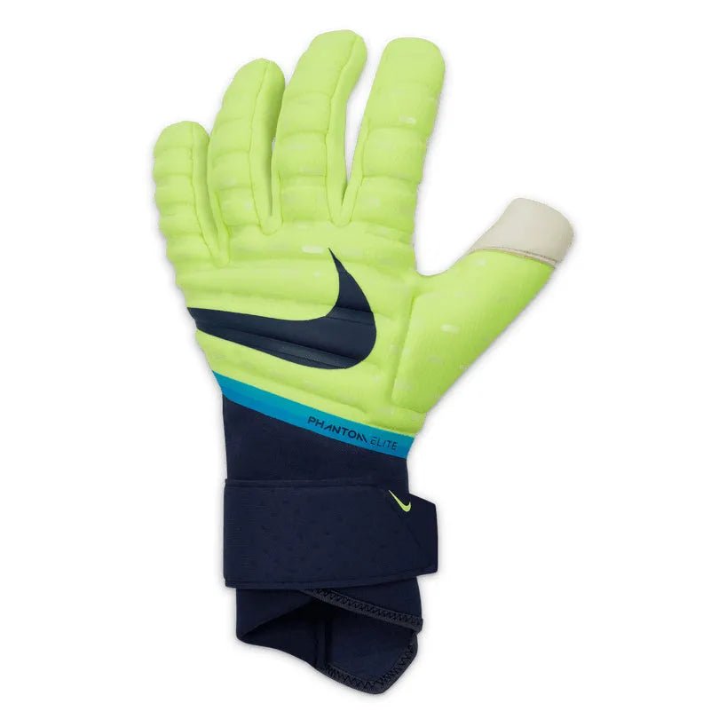 Nike Phantom Elite Goalkeeper Gloves - Volt-White-Blue