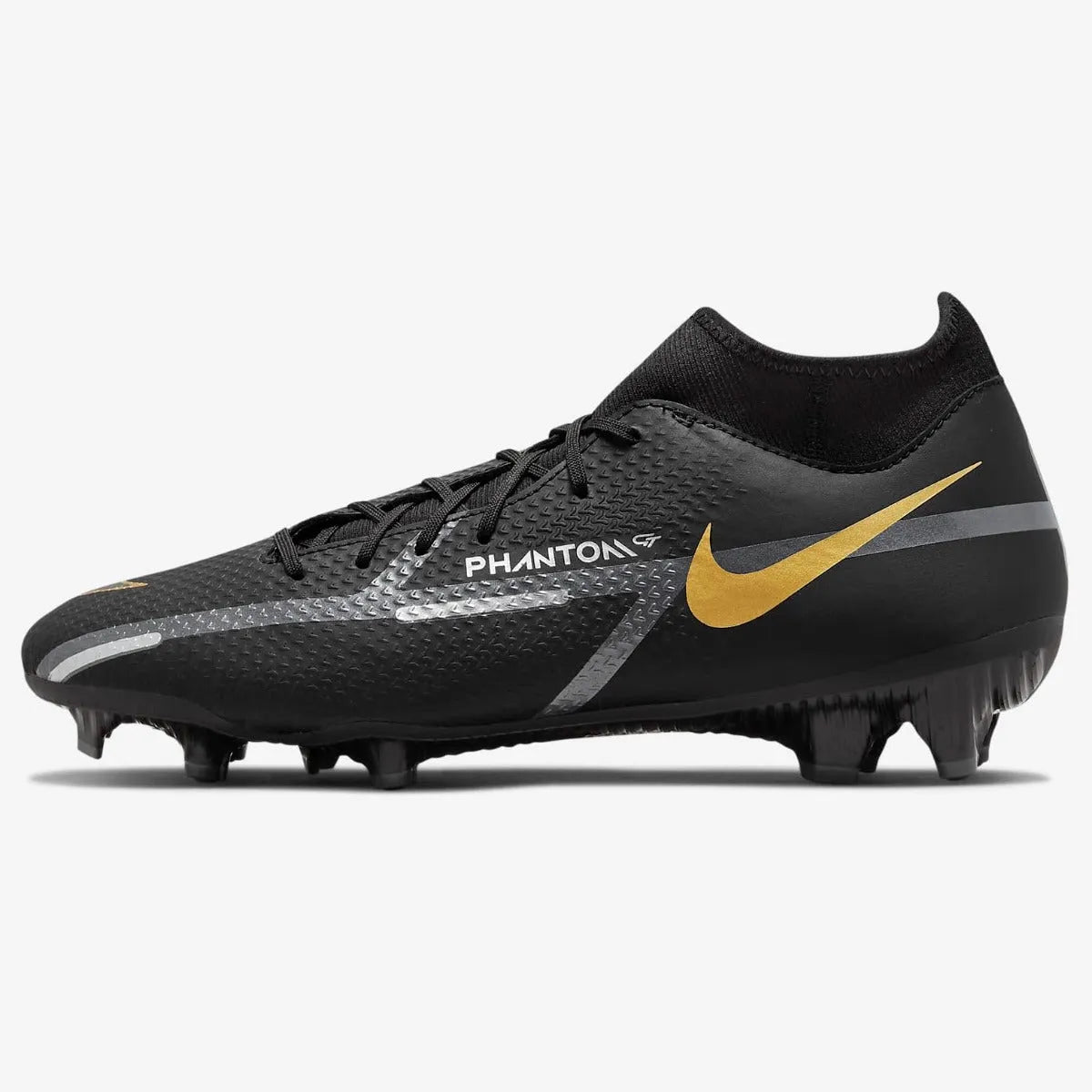 Nike Phantom GT2 Academy DF FG - Black-Dark Grey-Gold