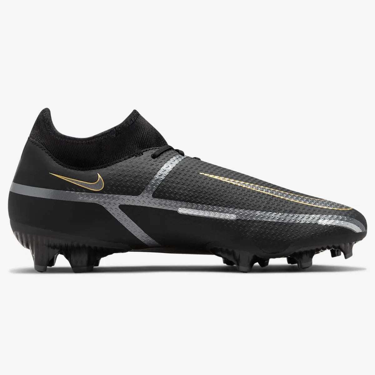 Nike Phantom GT2 Academy DF FG - Black-Dark Grey-Gold