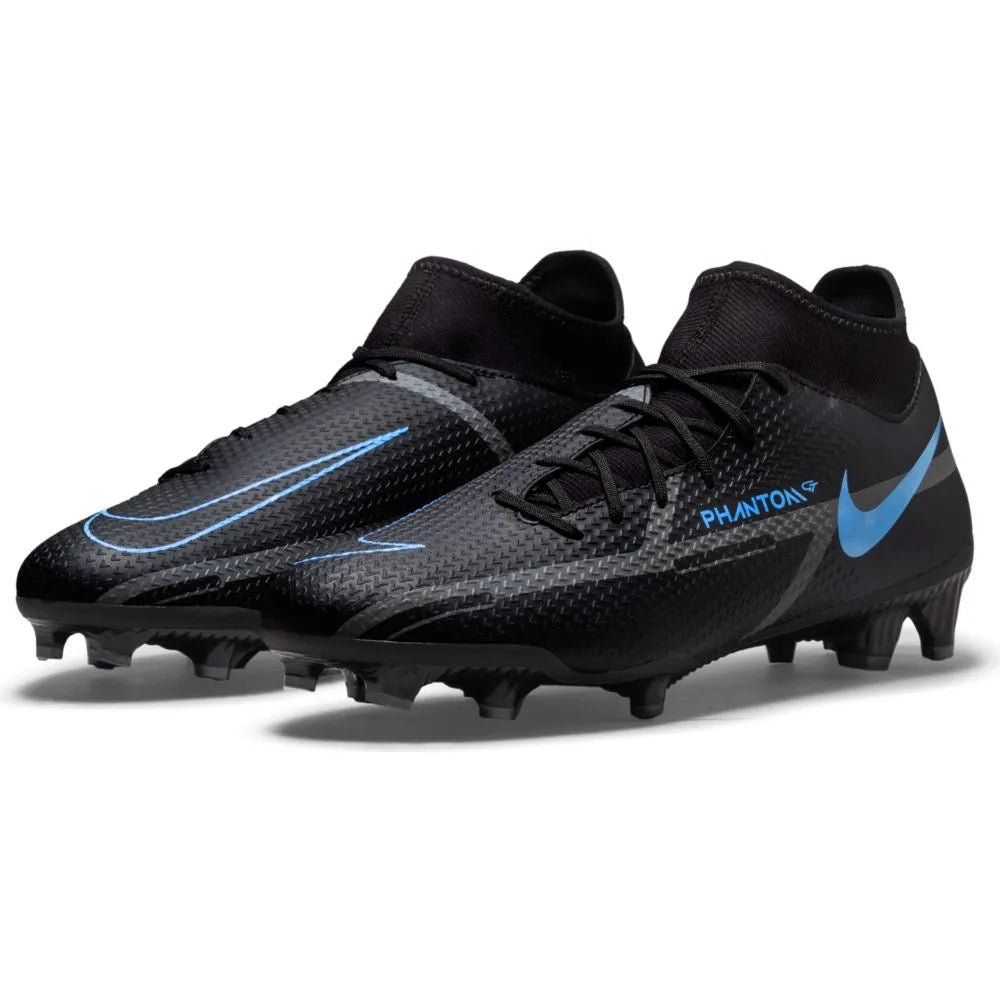 Nike Phantom GT サッカーシューズ ブラック/ブルー Nike Phantom Gt2 Academy DF FG-MG - Black-Blue Soccer Cleats