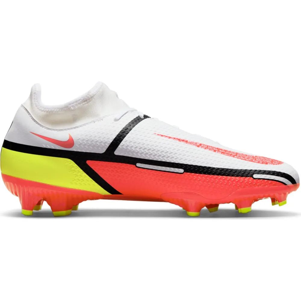 Nike Phantom GT2 Academy DF FG-MG - White-Volt-Crimson (Side 2)