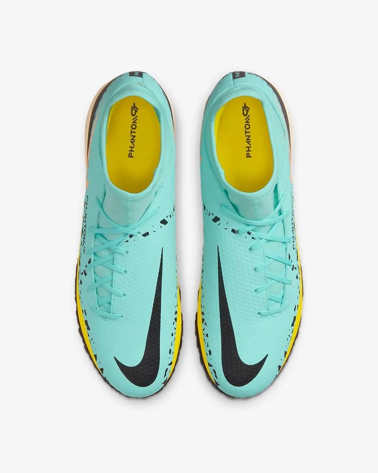 Nike Phantom GT2 Academy DF Turf Glacier Ice-Black-Yellow