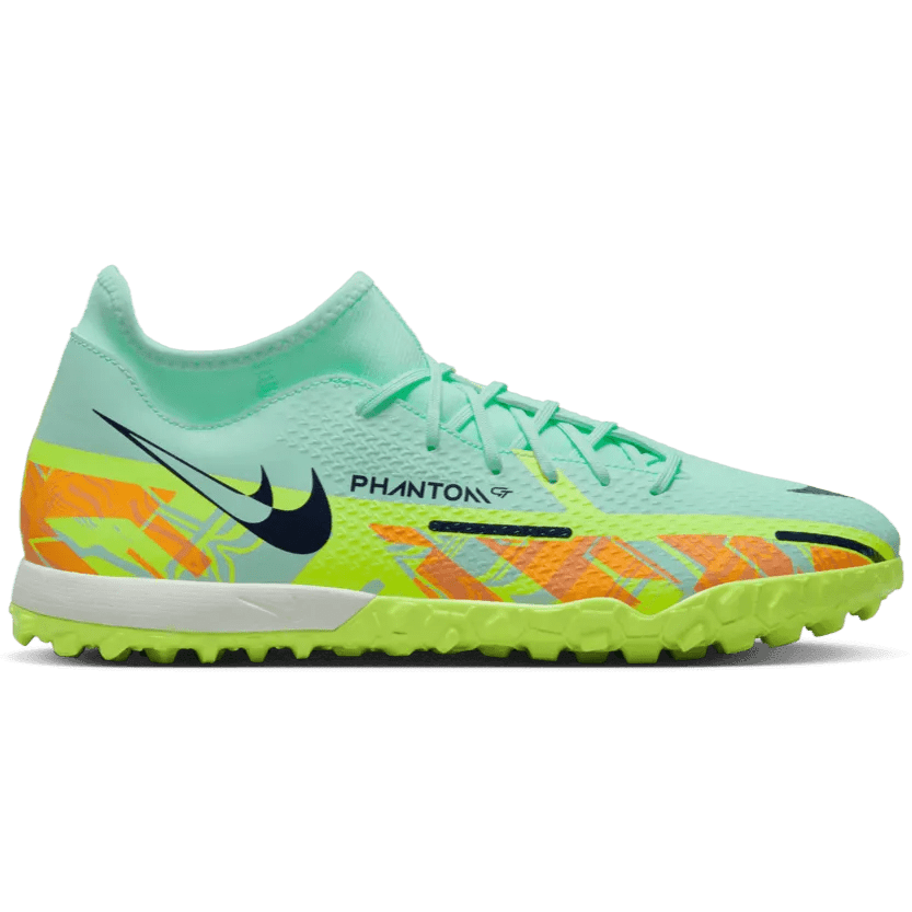 Nike Phantom GT2 Academy DF Turf - Mint-Blackened Blue (Side 2)