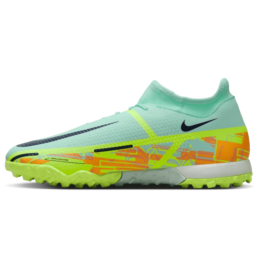 Nike Phantom GT2 Academy DF Turf - Mint-Blackened Blue (Side 1)